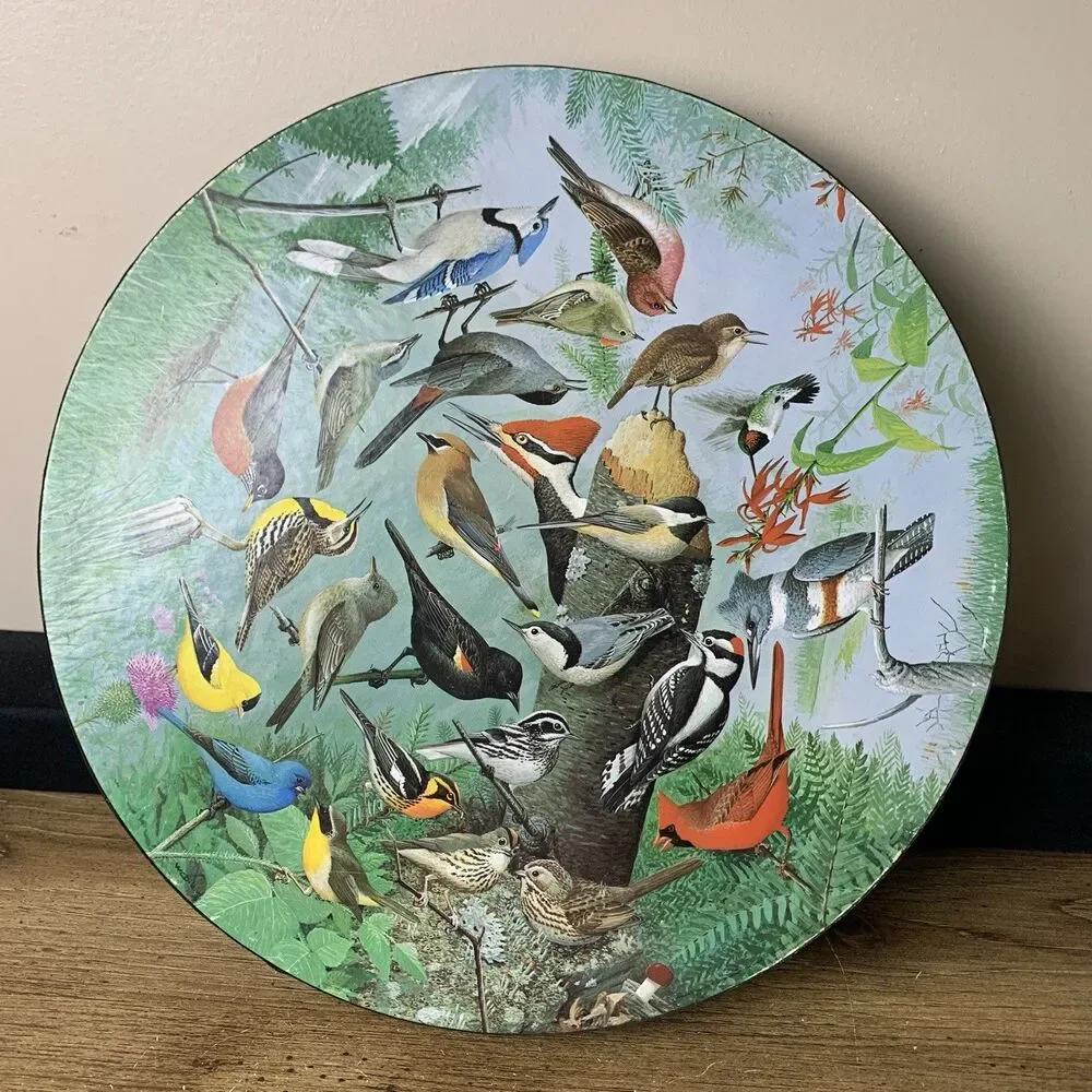 Springbok FAMILIAR BIRDS Circular Puzzle 500 pc William Dilger Complete VTG 1972